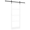 vidaXL Schiebet&uuml;r 93 x 232 cm Massivholz Kiefer und Glas