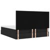 vidaXL Ottoman-Bett mit Matratze Schwarz 180x200 cm Stoff
