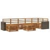 vidaXL Outdoor-Sofagarnitur 8 pcs Natur Massivholz Akazie