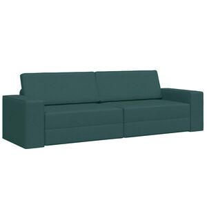vidaXL Schlafsofa Dunkelgr&uuml;n 245 x 78 x 77 cm Stoff