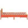 vidaXL Massivholzbett ohne Matratze Wachsbraun 140x190 cm Kiefernholz