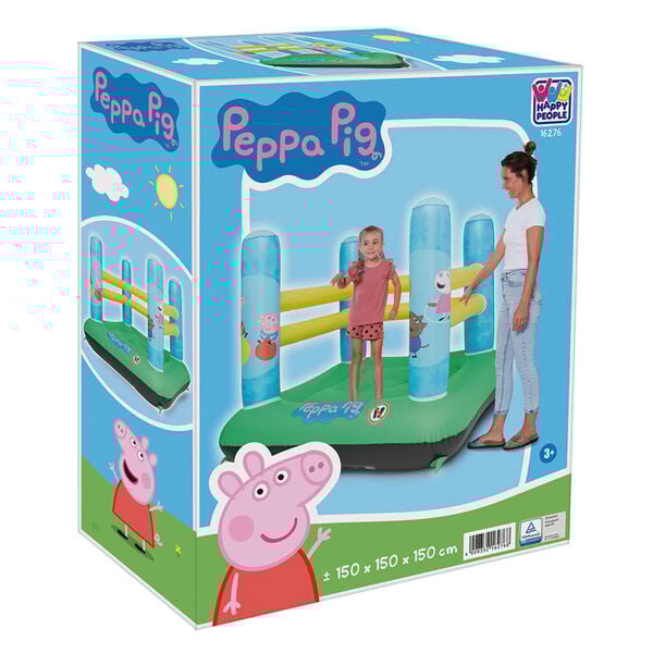 Happy People H&uuml;pfburg mit B&auml;llen Peppa Pig 150x150x150 cm