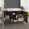 vidaXL Sideboard Schwarz 107x38x60 cm Holzwerkstoff