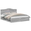 vidaXL Bettrahmen Sonoma-Grau 180 x 200 cm Ingenieurs Holz