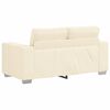 vidaXL Zweisitzer-Sofa Creme 160x77x82 cm Cordstoff