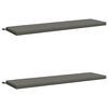 vidaXL Bankkissen SOEST 2 stk. 100 % Polyester Grau 150 x 40 x 5 cm