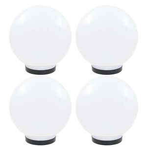 vidaXL LED-Gartenleuchten 4 Stk. Kugelf&ouml;rmig 25 cm PMMA