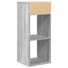 vidaXL Bücherregal Grau Sonoma 34x31x80 cm Holzwerkstoff