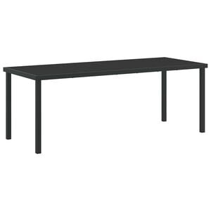 vidaXL Gartentisch Schwarz 200 x 80 x 73 cm Metall