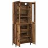 vidaXL Highboard 2 pcs Altholz Holzwerkstoff