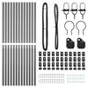 vidaXL Zaunpfosten 13 pcs Grau Stahl