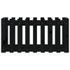 vidaXL Hochbeet Latten-Design Schwarz 100x50x50 cm Massivholz Kiefer