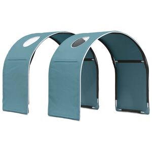 vidaXL Bett-Tunnel f&uuml;r Kinder-Hochbetten 2 Stk. Himmelblau Polyester