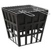 vidaXL 2-in-1 Feuerstelle und Grill 34x34x48 cm Stahl