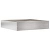 vidaXL Rasenkante 60 x 60 x 13 cm Edelstahl Silber