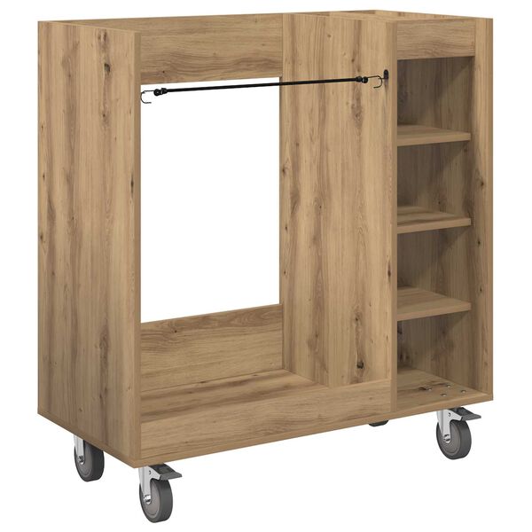 vidaXL Golf Schrank Mit Rad Uni Artisan-Eiche 90 x 45 x 98 cm