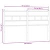vidaXL Ersatz-Kopfteil R&auml;uchereiche 150 cm Eisen und Holzwerkstoff