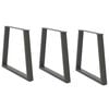 vidaXL Esstisch Beine V-Form 3 St&uuml;ck Anthrazit 70x(72-73,3) cm Stahl