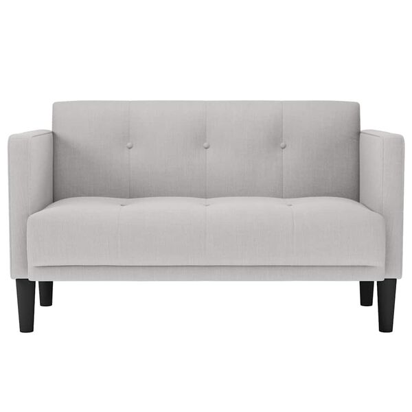 vidaXL Zweisitzer-Sofa Wolkengrau 111 cm Stoff