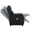 vidaXL Massagesessel Dunkelgrau Stoff