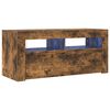 vidaXL TV-Schrank mit LED-Leuchten R&auml;uchereiche 90x35x40 cm