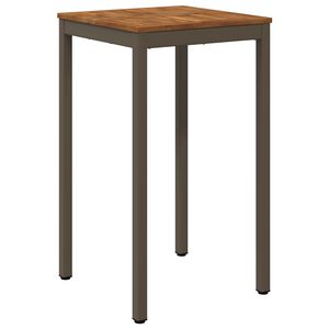 vidaXL Gartenbar-Tisch Natur und Kaffee 60 x 60,5 x 105 cm