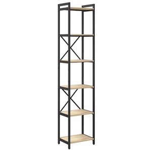 vidaXL B&uuml;cherregal Sonoma-Eiche 40 x 30 x 189,5 cm Holzwerkstoff
