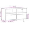 vidaXL TV-Wandschrank mit LED-Beleuchtung Räuchereiche 100x31x45 cm