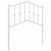 vidaXL Ersatz-Kopfteil Metall Wei&szlig; 80 cm