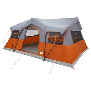 vidaXL Familienzelt 487 x 340 x 216 cm Grau und Orange