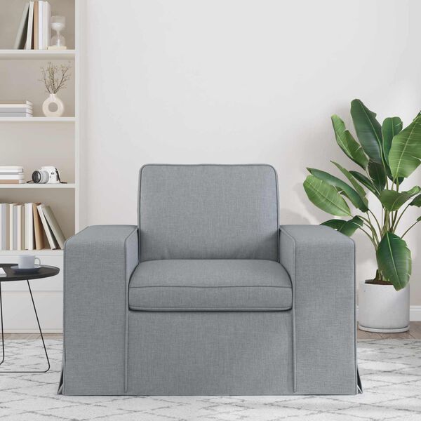 vidaXL Sofa 60cm Hellgrau Metall