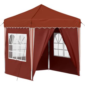 vidaXL Pop-up Partyzelt 195 x 195 x 245 cm Terrakotta Oxford-Stoff