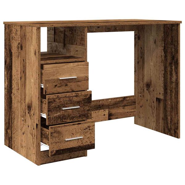 vidaXL Schreibtisch Altholz-Optik 102x50x76 cm Holzwerkstoff