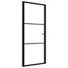 vidaXL Innent&uuml;r ESG Glas und Aluminium 93x201,5 cm Schwarz