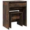 vidaXL Schminktisch mit Hocker R&auml;uchereiche 60x40x113,5 cm