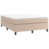 vidaXL Boxspringbettgestell Cappuccino-Braun 140x190 cm Kunstleder