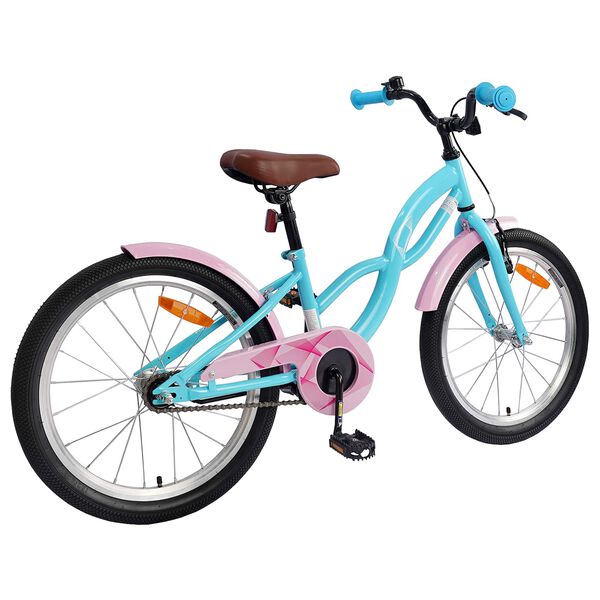 vidaXL Kinderfahrrad 18 Zoll f&uuml;r 5-7 Jahre alt Himmelblau