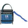 vidaXL Kinderhochbett mit Tunnel Blau 90x190 cm Massivholz Kiefer