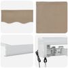 vidaXL Markise Beige 300 x 250 x 165 cm Polyester und Aluminium