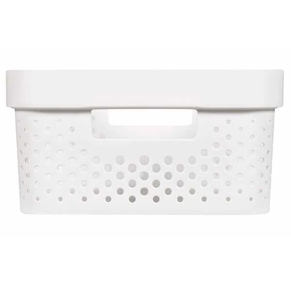 Curver Infinity Aufbewahrungsboxen 4 Stk. mit Deckel 11+17 L Wei&szlig;