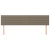 vidaXL Kopfteile 2 Stk. Taupe 80x5x78/88 cm Stoff