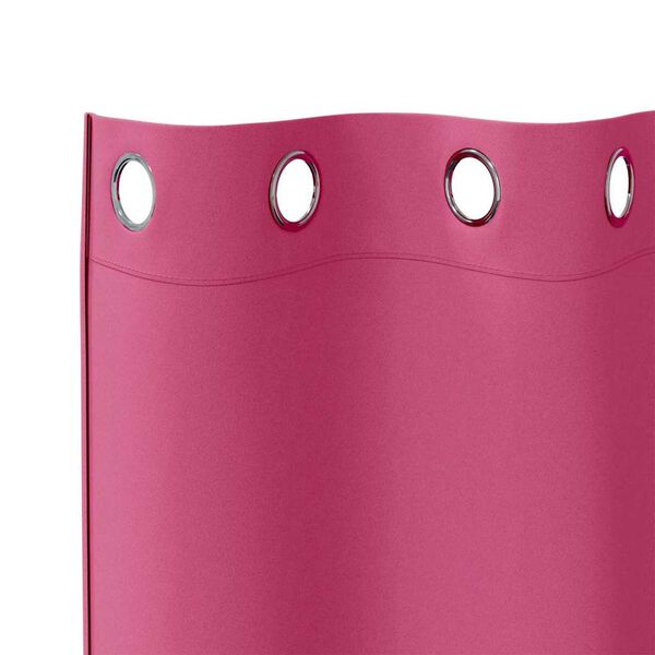 vidaXL Verdunkelungs-Vorhänge mit Ringen 2 pcs Helles Pink