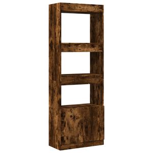 vidaXL Highboard 63x33x180 cm R&auml;uchereiche Holzwerkstoff