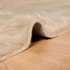 vidaXL Kunstschaffell Teppich Tafalla Beige 100 x 200 cm Polyester