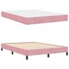 vidaXL Boxspringbett mit Matratze Rosa 160 x 210 cm Stoff