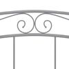 vidaXL Bett Grau Metall 160x200 cm