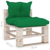 vidaXL 7-tlg. Garten-Lounge-Set aus Paletten mit Kissen Kiefernholz