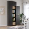 vidaXL Aktenschrank Schwarz 90x40x240 cm Stahl
