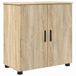 vidaXL Badezimmerschrank mit Speicher Sonoma-Eiche 61 x 35 x 64 cm