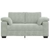 vidaXL Zweisitzer-Sofa Hellgrau 160x77x82 cm Samt